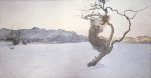 Prints of Giovanni Segantini (1858-1899), The Bad Mothers, 1894, oil on canvas, 105x200 cm Austria Prints: Giovanni Segantini's 1894 oil on canvas print of two mothers
