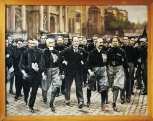 Benito Mussolini and The Quadrumvirs Print, 1922