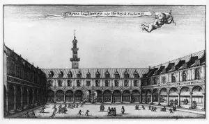 16th Century London Print of The Royal Exchange