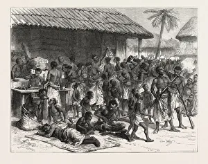 The Ashanti War: Ashantees Buying Muskets With Gold Dust At Assinee The Ashanti War: Ashantees Buying Muskets With Gold Dust At Assinee
