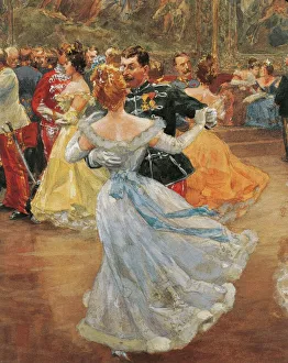 Austria, Vienna, Emperor Franz Joseph I of Austria at the Annual Viennese ball Austria, Vienna, Emperor Franz Joseph I of Austria at the Annual Viennese ball