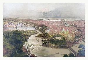 Birds Eye View Of Philadelphia & Centennial Grounds By John Bachmann Birds Eye View Of Philadelphia & Centennial Grounds By John Bachmann