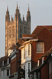 Canterbury cathedral Bell Harry tower and buildings Canterbury cathedral Bell Harry tower and buildings