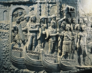 Cast of Trajans Column, Detail of embarking of Legions to Dacian War Cast of Trajans Column, Detail of embarking of Legions to Dacian War