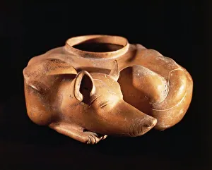 Ceramic figure of sleeping dog from Mexico Ceramic figure of sleeping dog from Mexico