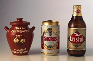 Ceramic Honey Pot and Beer from Portugal