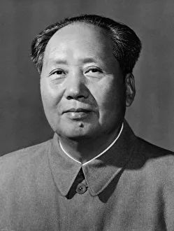 Chairman mao zedong of china, a portrait from the late 1950s Chairman mao zedong of china, a portrait from the late 1950s