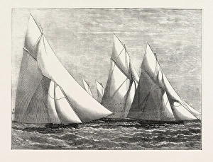 Channel Match Of The Royal London Yacht Club From Dover To Southend: Yachts Passing The Goodwin Light Ship Channel Match Of The Royal London Yacht Club From Dover To Southend: Yachts Passing The Goodwin Light Ship