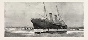 The Channel Steamer Invicta Stranded Outside Calais Harbour France The Channel Steamer Invicta Stranded Outside Calais Harbour France
