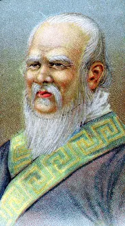 Confucius (551-479 BC) Chinese philosopher. Chromolithograph c1920 Confucius (551-479 BC) Chinese philosopher. Chromolithograph c1920