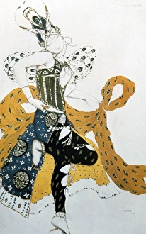 Costume design by Leon Bakst (1866-1924) Russian theatre and ballet designer, for Costume design by Leon Bakst (1866-1924) Russian theatre and ballet designer, for