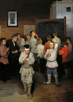 Counting in Their Heads, 1895. Oil on canvas. Nikolai Petrovich Bogdanov-Belsky Counting in Their Heads, 1895. Oil on canvas. Nikolai Petrovich Bogdanov-Belsky