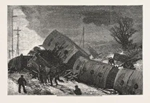 The Double Collision on the Great Northern Railway, Near Huntingdon: Scene After