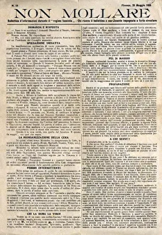 Early anti-fascist document published around Italy Early anti-fascist document published around Italy