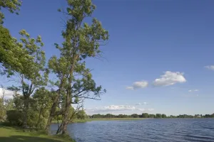 Prints of Lithuania - Panevezys County - Birzai Regional Park - Lake Sirvena banks Lake Prints: Lithuania Print - Panevezys County Landscape
