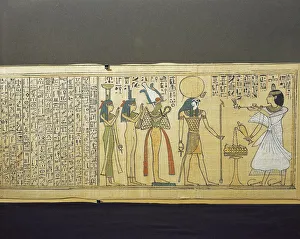 Egypt, Beginning of the Book of the Dead, Papyrus by Khonsumes Egypt, Beginning of the Book of the Dead, Papyrus by Khonsumes