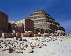 Egypt, Saqqara (Ancient Memphis), Pharaoh Djoser Pyramid Egypt, Saqqara (Ancient Memphis), Pharaoh Djoser Pyramid