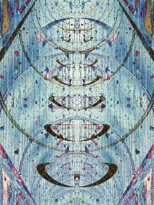 Abstract Oxford Christmas Decorations Print