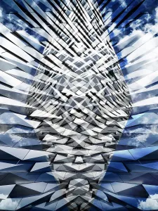 Abstract Print of the Titanic Belfast Building