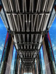Abstract Flyover Print of Cusco, Peru