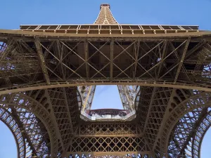The Eiffel Tower Print from Below