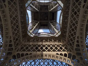 Eiffel Tower Print from Below