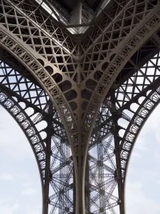 The Eiffel Tower Print: Detail and Sky