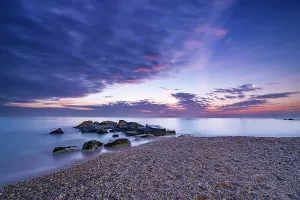 Italian Coastline Photography Prints: Sunrise