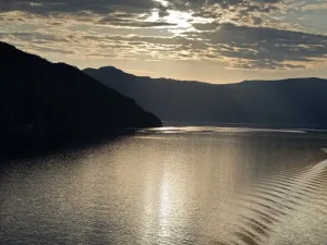 Norway Fjords Prints: Sunset in Eidfjord, Norway