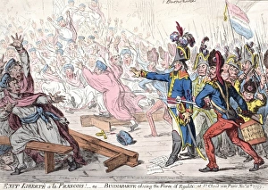 Exit Liberte al Francois Or Buonaparte closing the Farce of Egalite, at St Cloud near Paris Exit Liberte al Francois Or Buonaparte closing the Farce of Egalite, at St Cloud near Paris