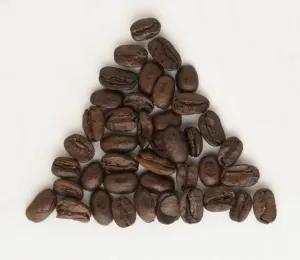 White Background Coffee Prints: Old Java coffee beans