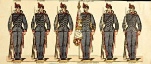 Foot Artillery, from Epinal soldiers series, 19th century Foot Artillery, from Epinal soldiers series, 19th century