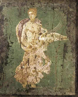 Fresco depicting Leda and Swan, from Stabiae, Italy Fresco depicting Leda and Swan, from Stabiae, Italy