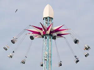 Funfair ride on London's South Bank Funfair ride on London's South Bank