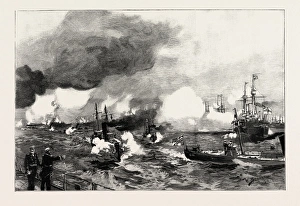 The German Manoeuvres In Schleswig-holstein: Torpedo Boats Attacking A Squadron Of The German Manoeuvres In Schleswig-holstein: Torpedo Boats Attacking A Squadron Of