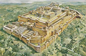 Art/archeology/high angle view palace temple solomons palace Art/archeology/high angle view palace temple solomons palace