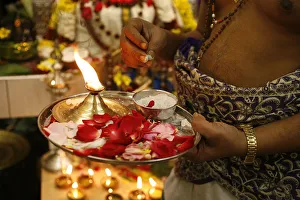 Hindu puja (celebration) in a Sri Lankan temple Hindu puja (celebration) in a Sri Lankan temple