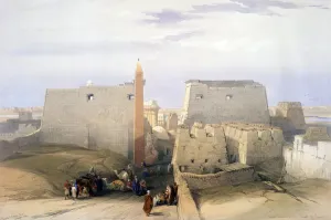 Temple Prints: Grand Entrance to the Temple of Luxor Print