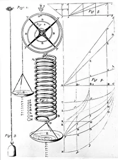 Illustration of Hookes Law on elasticity of materials, showing stretching of a spring Illustration of Hookes Law on elasticity of materials, showing stretching of a spring