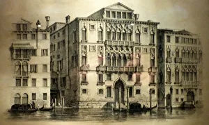 Illustration of the Palazzo Cavalli-Franchetti Illustration of the Palazzo Cavalli-Franchetti