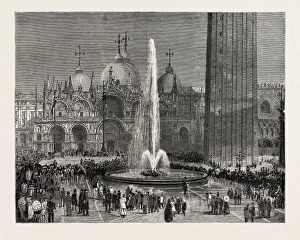 Inaugurating The New Water Supply Of Venice In The Piazza San Marco Inaugurating The New Water Supply Of Venice In The Piazza San Marco