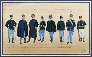 Italian Financiers in full uniforms, 1885 Italian Financiers in full uniforms, 1885