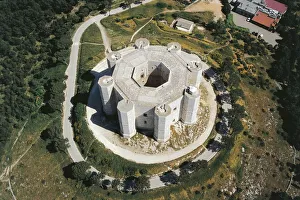 Italy, Apulia Region, Andria, Castel del Monte, aerial view Italy, Apulia Region, Andria, Castel del Monte, aerial view