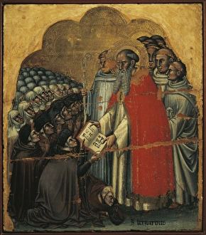 Italy, Bologna, Saint Bernard of Clairvaux Promulgating the Rule Italy, Bologna, Saint Bernard of Clairvaux Promulgating the Rule