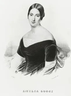 Italy, Milan, Portrait of Italian mezzo-soprano Emilia Goggi Marcovaldi Italy, Milan, Portrait of Italian mezzo-soprano Emilia Goggi Marcovaldi