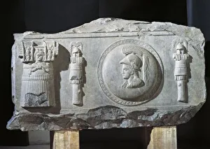 Italy, Rome, Part of a stone relief from Piazza della Consolazione Italy, Rome, Part of a stone relief from Piazza della Consolazione