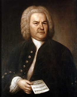 Johann Sebastian Bach (1685-1750) in 1746. German composer and organist. Portrait Johann Sebastian Bach (1685-1750) in 1746. German composer and organist. Portrait