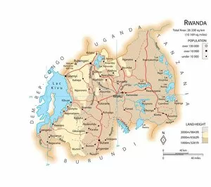 Maps Collection: Map of Rwanda