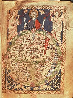 Mappa Mundi, ink and colors on parchment, created in London about 1265 Mappa Mundi, ink and colors on parchment, created in London about 1265