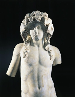 Marble statue of Dionysos, from Synnada, Turkey Marble statue of Dionysos, from Synnada, Turkey